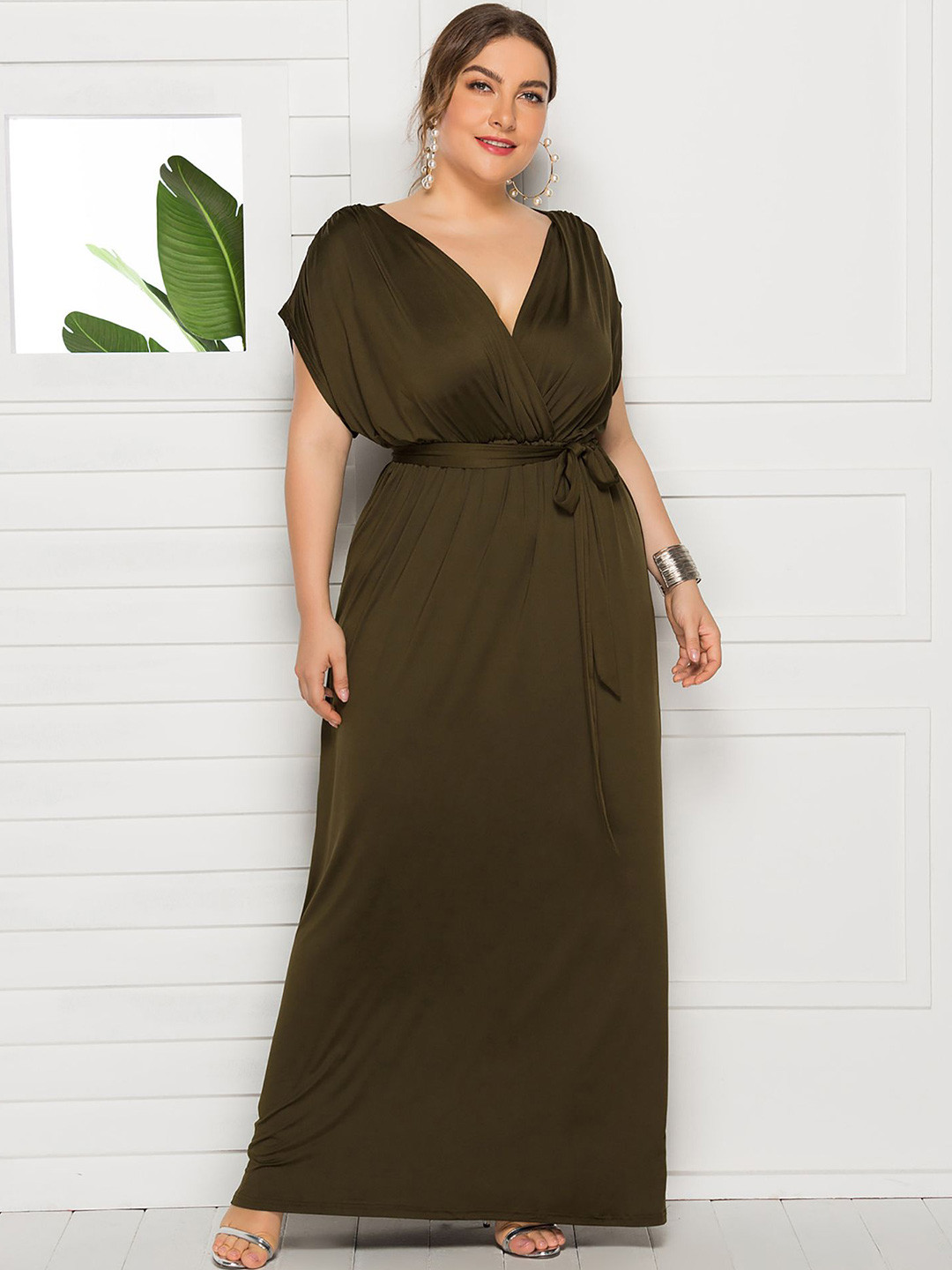 StyleCast Curve Women Formal Wrap Dress