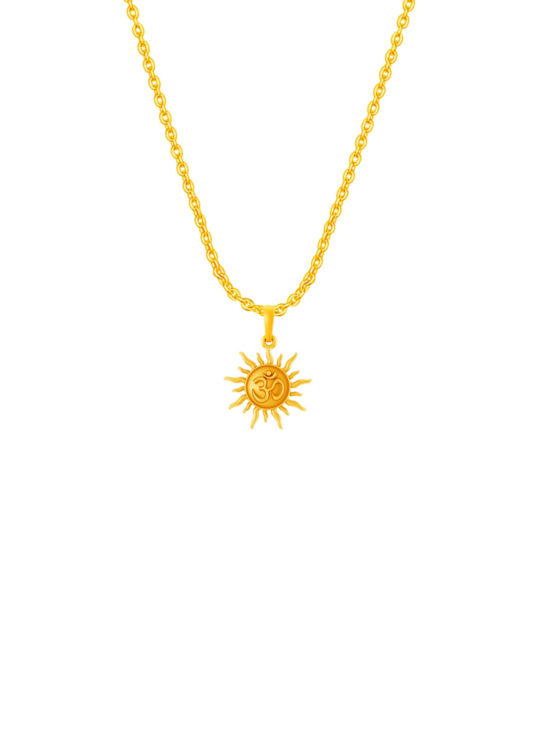 Metronaut 22KT Gold-Plated Sun Pendant With Chain