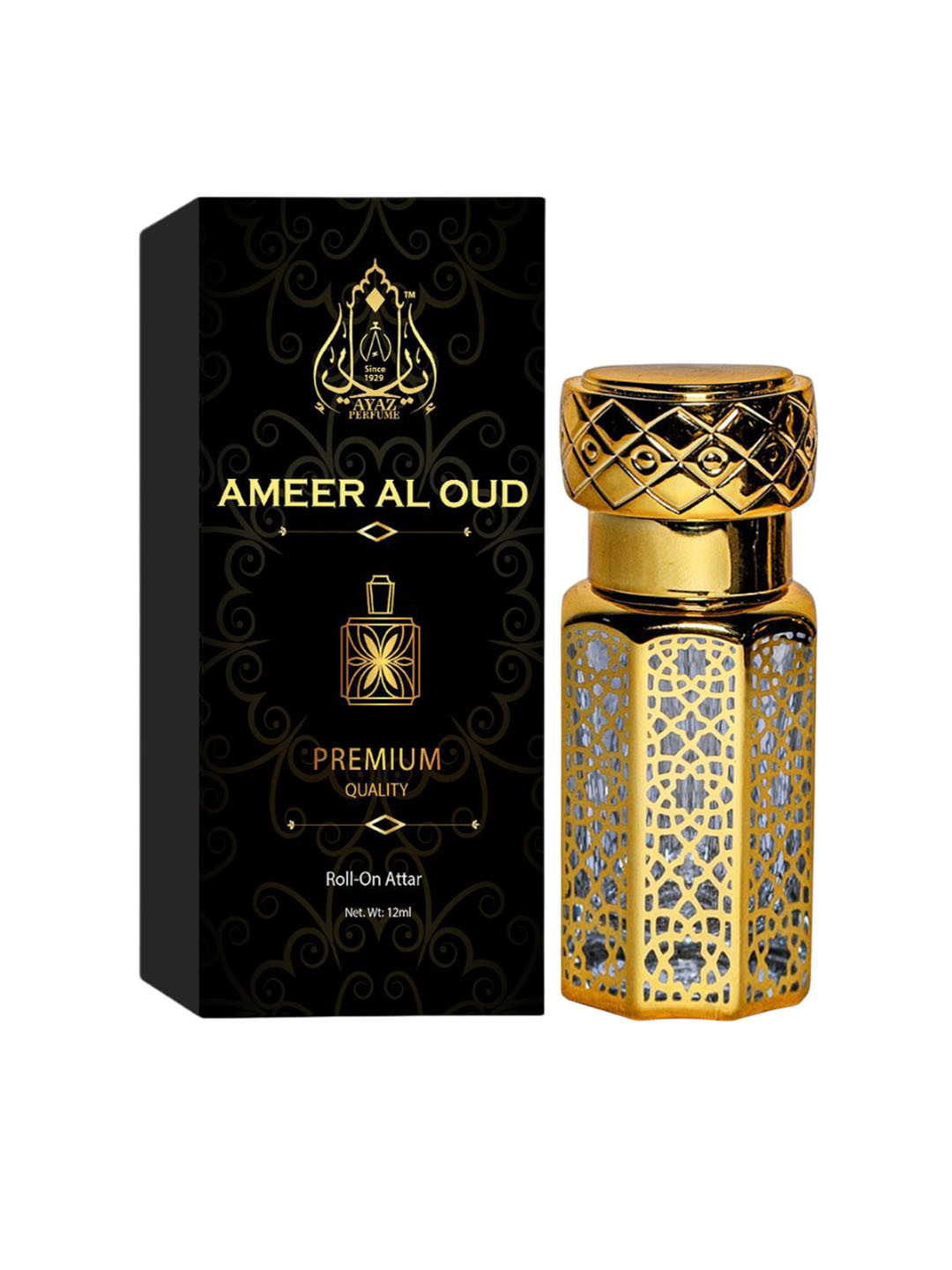 AYAZ Ameer Al Oud Alcohol Free Roll -On Attar - 12 ml