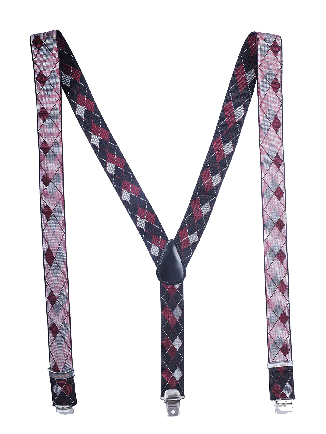 Calvadoss Men Diamond Design Suspenders