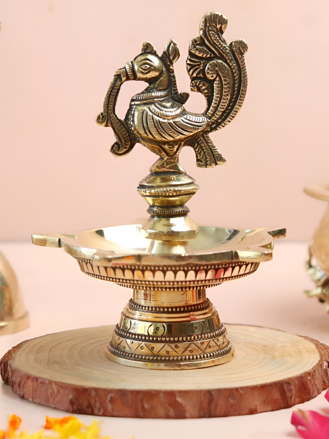 The Spiritual Living Yellow Peacock DesignDiya