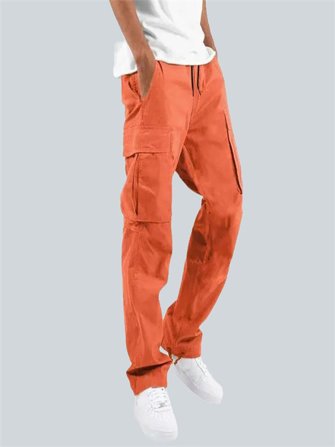 StyleCast x Revolte Men Easy Wash Pleated Cargos Trousers