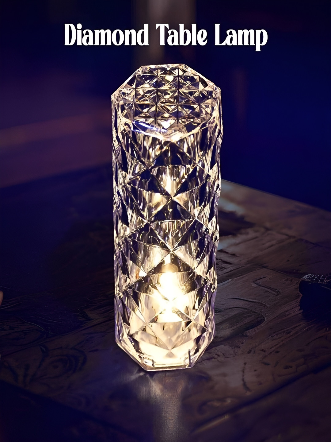 DeoDap diamond Scented 1 Wick Solid Geometric Regular Pillar Candles