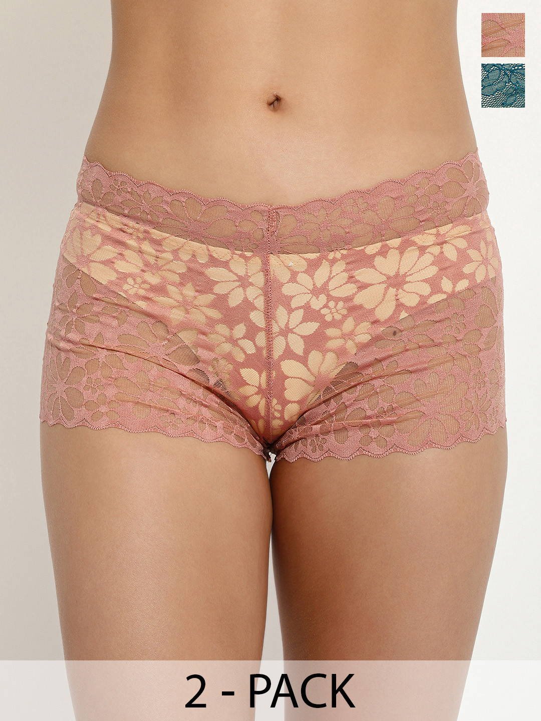 LULU & SKY Pack Of 2 Self Design Hipster Briefs