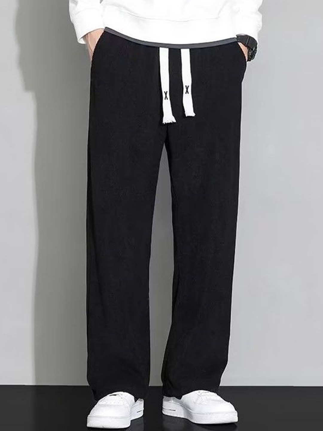 StyleCast Men Cotton Straight Fit Mid-Rise Korean Pants