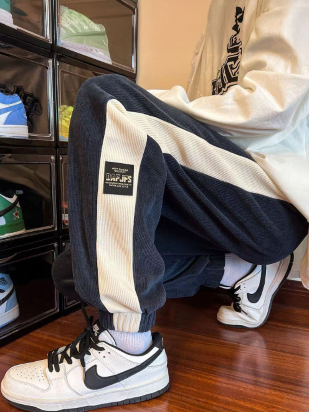 StyleCast Men Joggers with Side Stripes