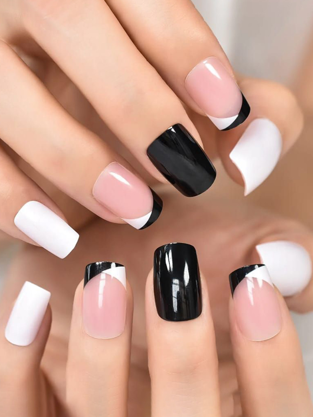 AMOK STORE Set Of 12 Reusable Artificial Nail With Nail Care Kit