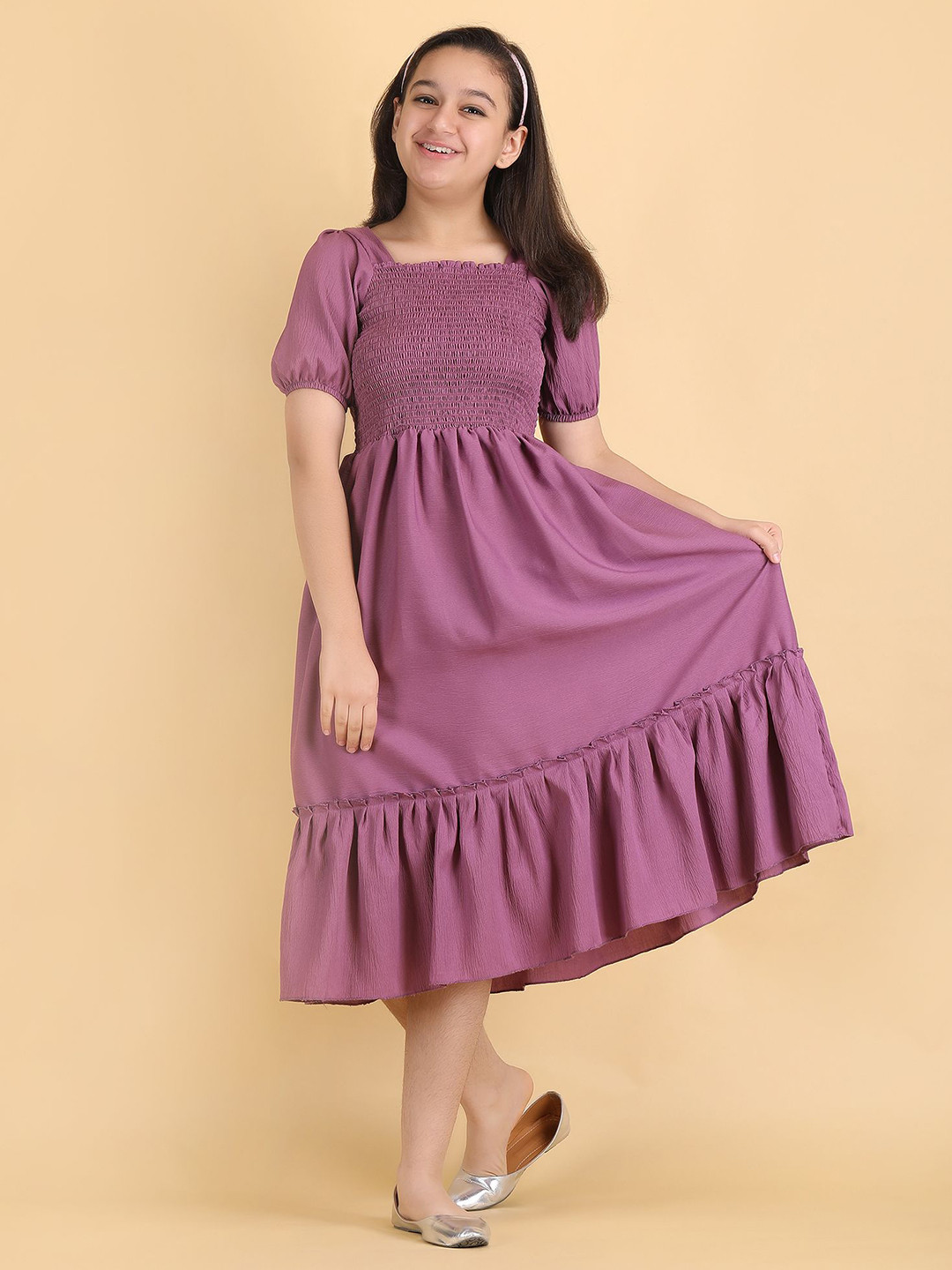 PaheliRani Girls Graphic Fit and Flare Dress