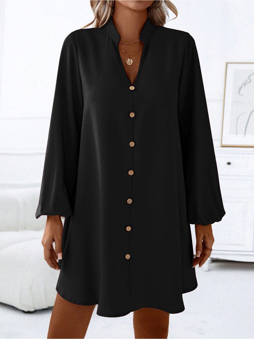 StyleCast x Revolte Women Shirt Mini Dress