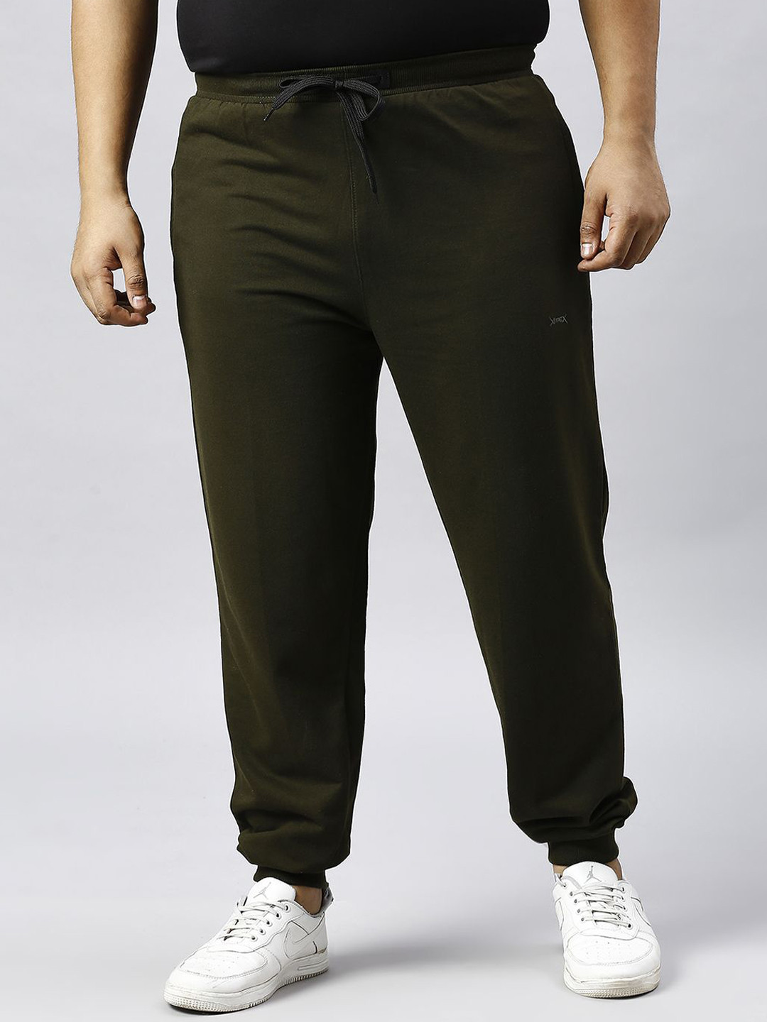 Xmex Men Flared-Fit Mid-Rise Joggers