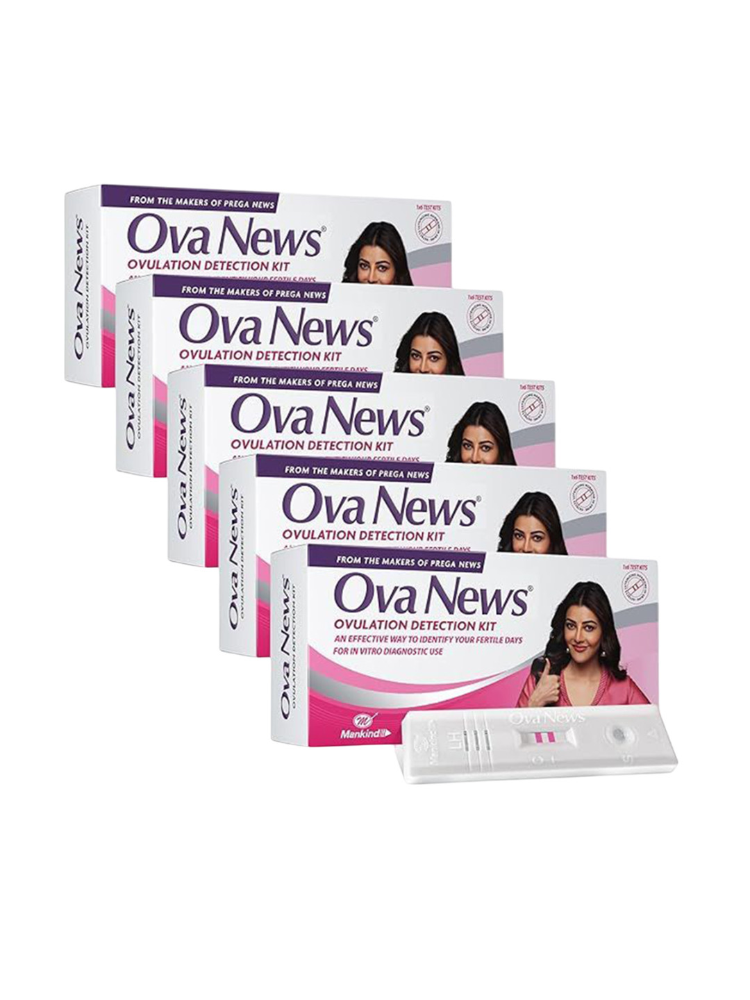 Ova News Set Of 5 Home Pregnancy Test - 6 Strips Each