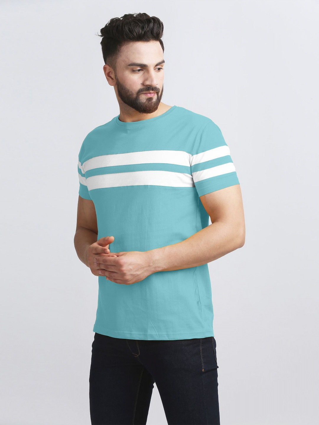 THE BEETEL HOUSE Men Colourblocked Pockets T-shirt