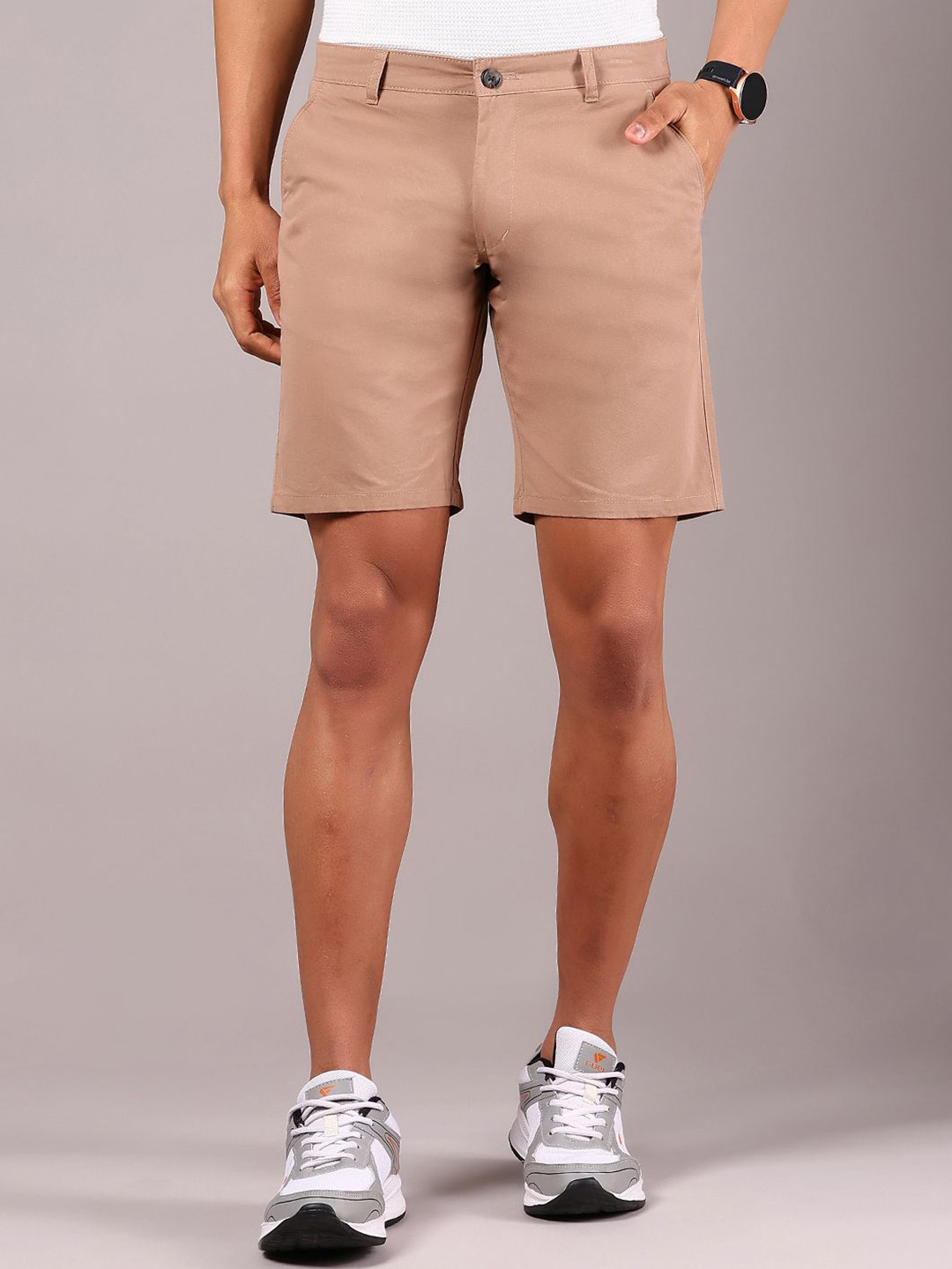 Women Solid V-Mart Men Shorts