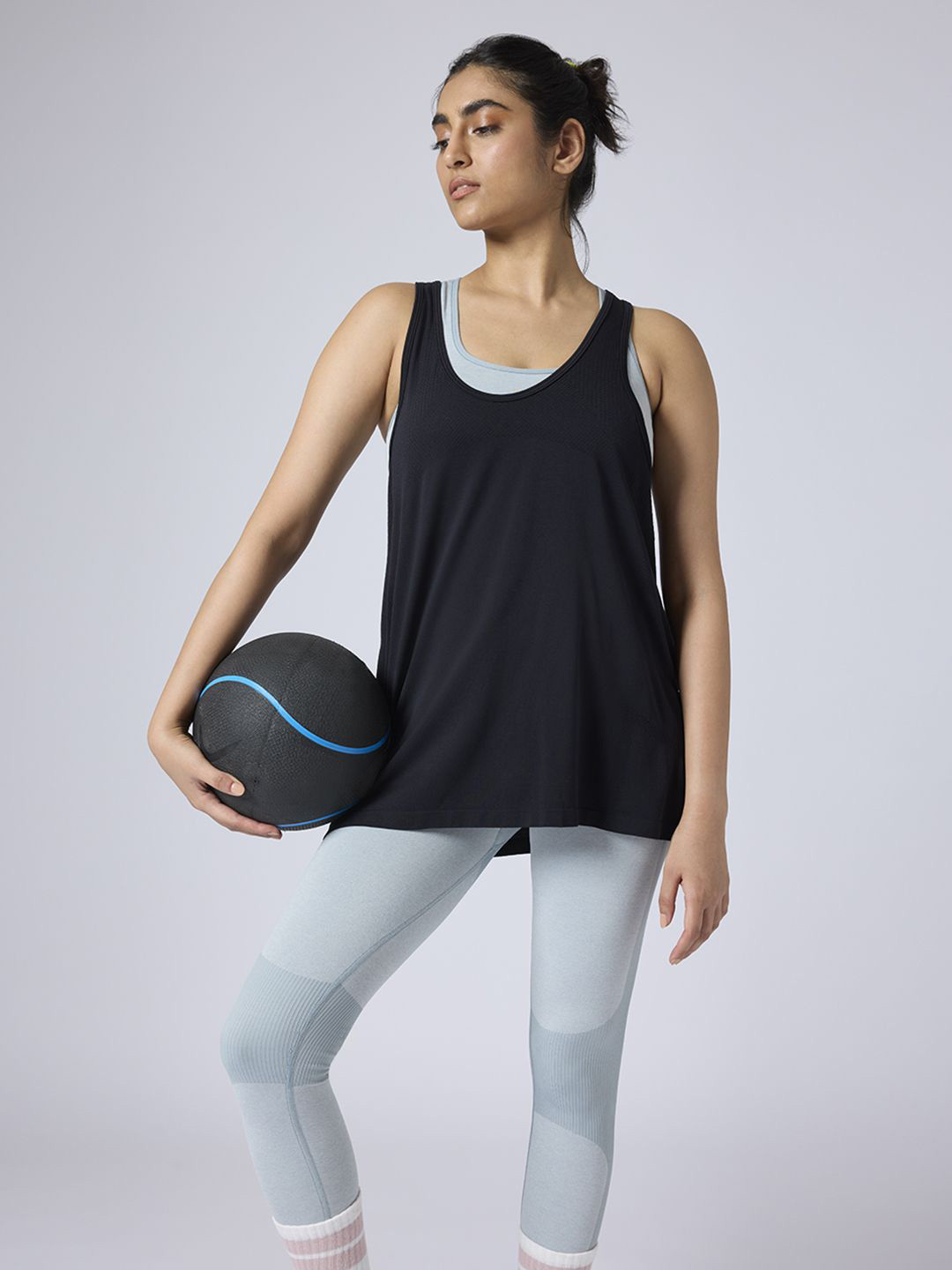 FEIER Women Solid Swing Tank Top