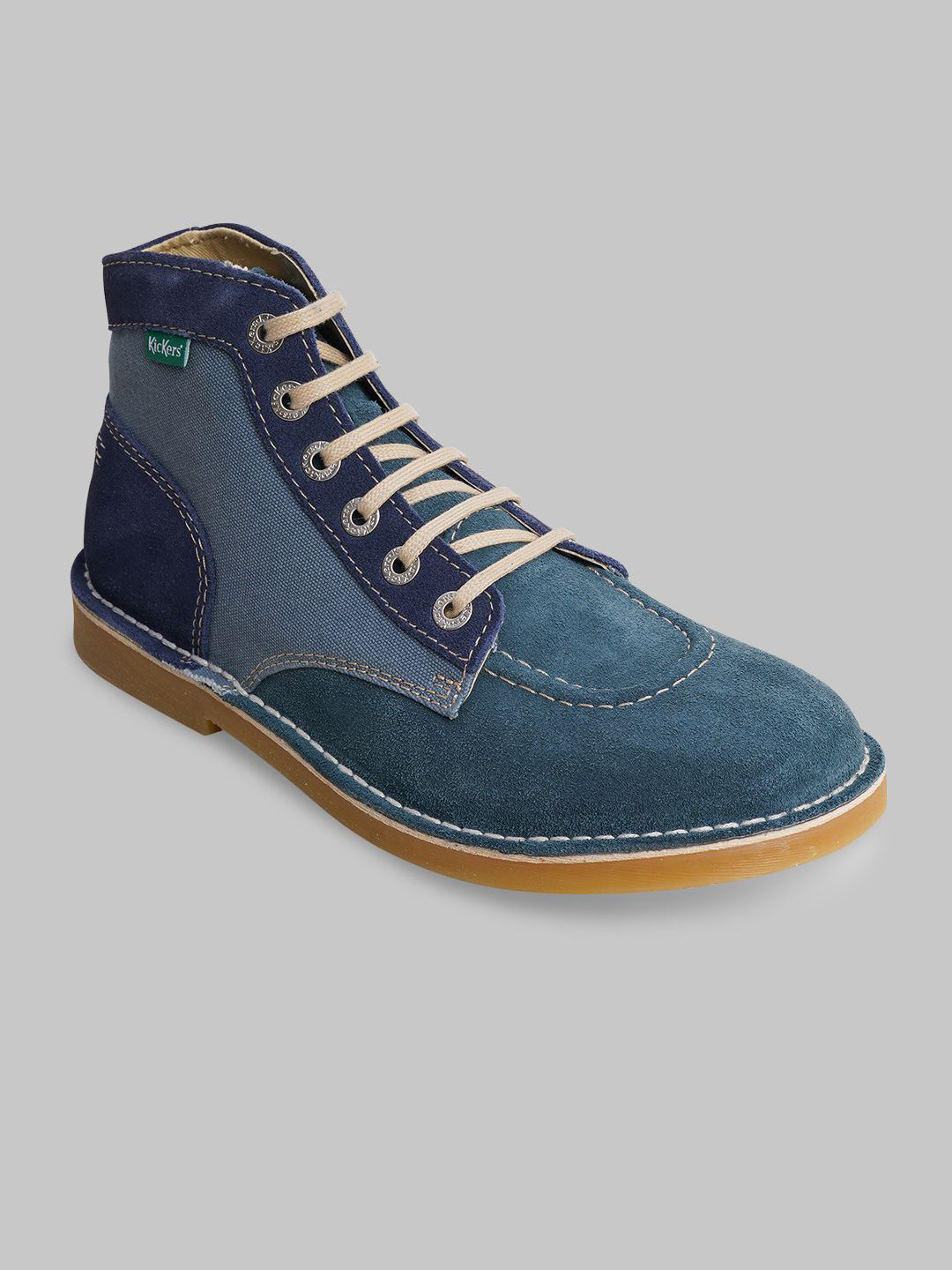Kickers Men Colourblocked Lace-Up Boots