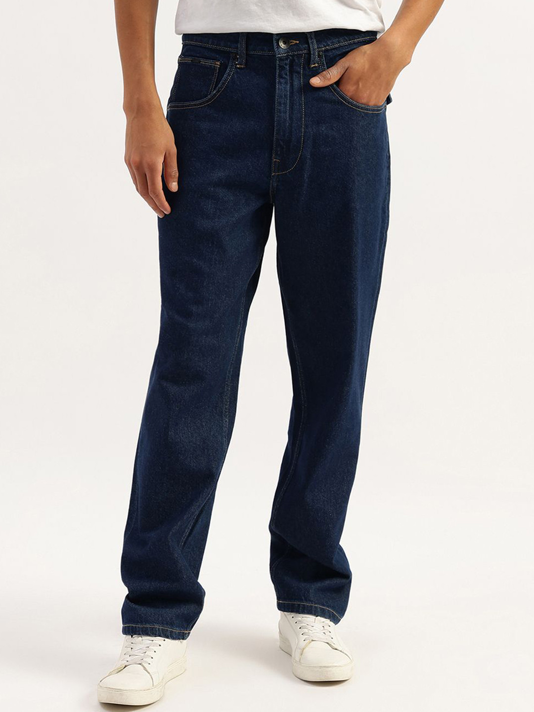 United Colors of Benetton Men Mid-Rise Baggy Fit Jeans