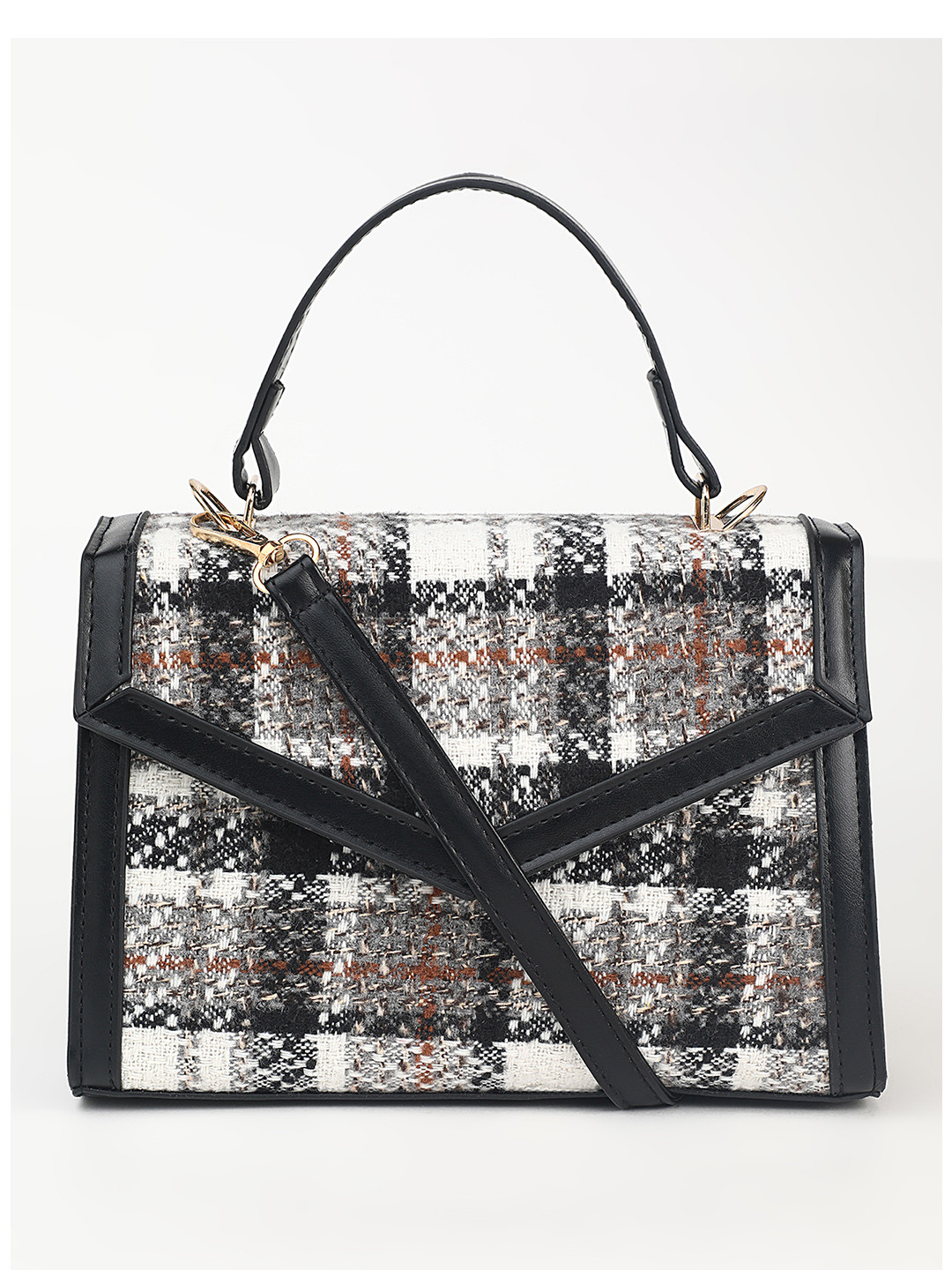 LULU & SKY Textured PU Bucket Shoulder Bag with Applique