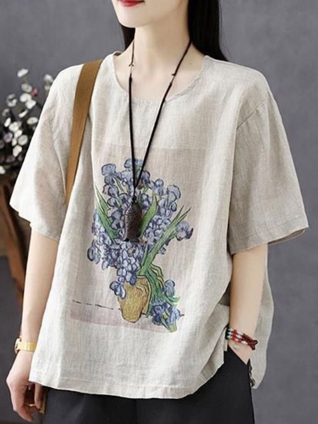StyleCast Women Round Neck Cotton Top