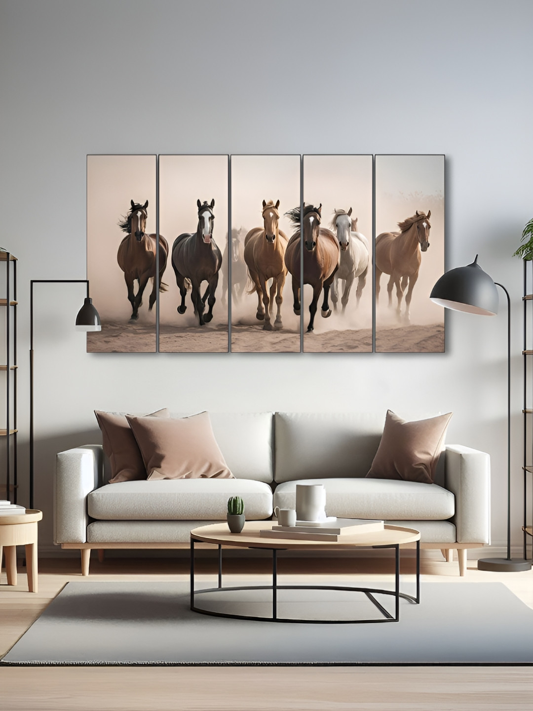 The Castle Decor Wood Wall Rectangle Paintings Wall Art - 26.77 x 47.63 In