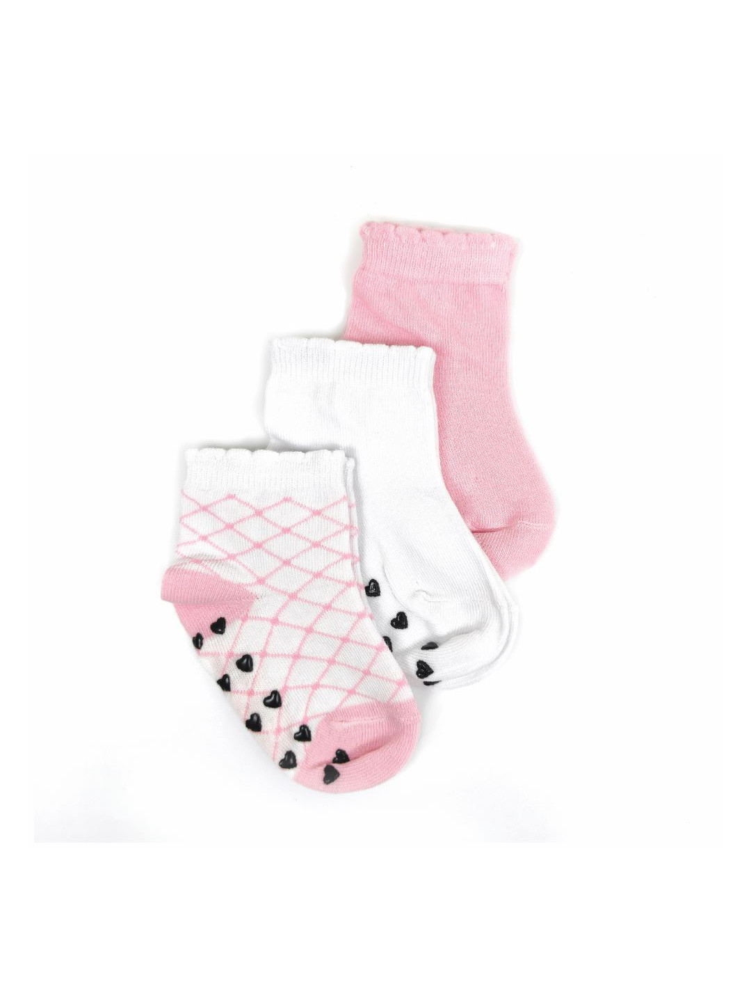 Nuluv Infant Girls Pack Of 3 Printed Ankle Length Socks