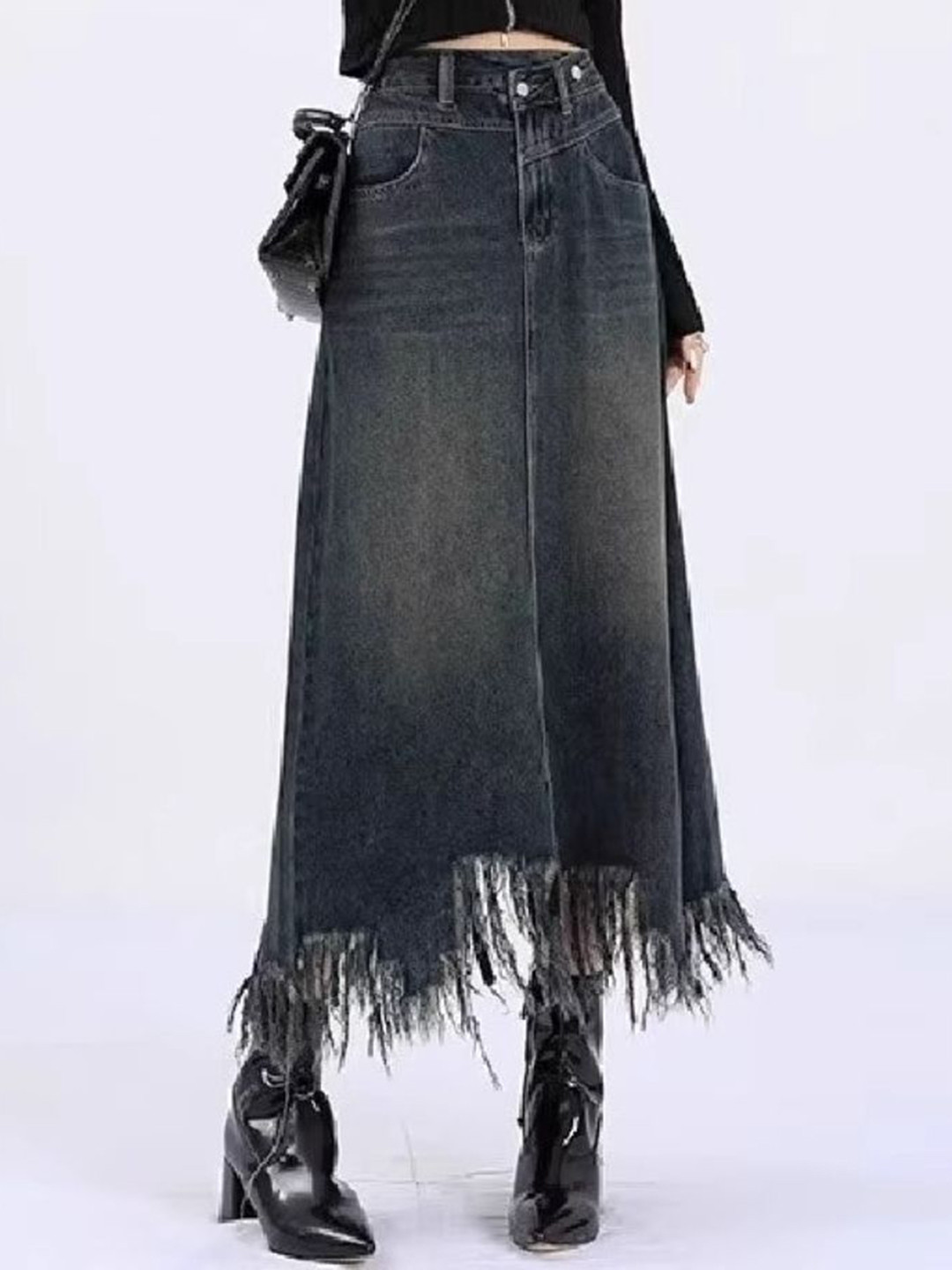 StyleCast A-Line Midi Skirt
