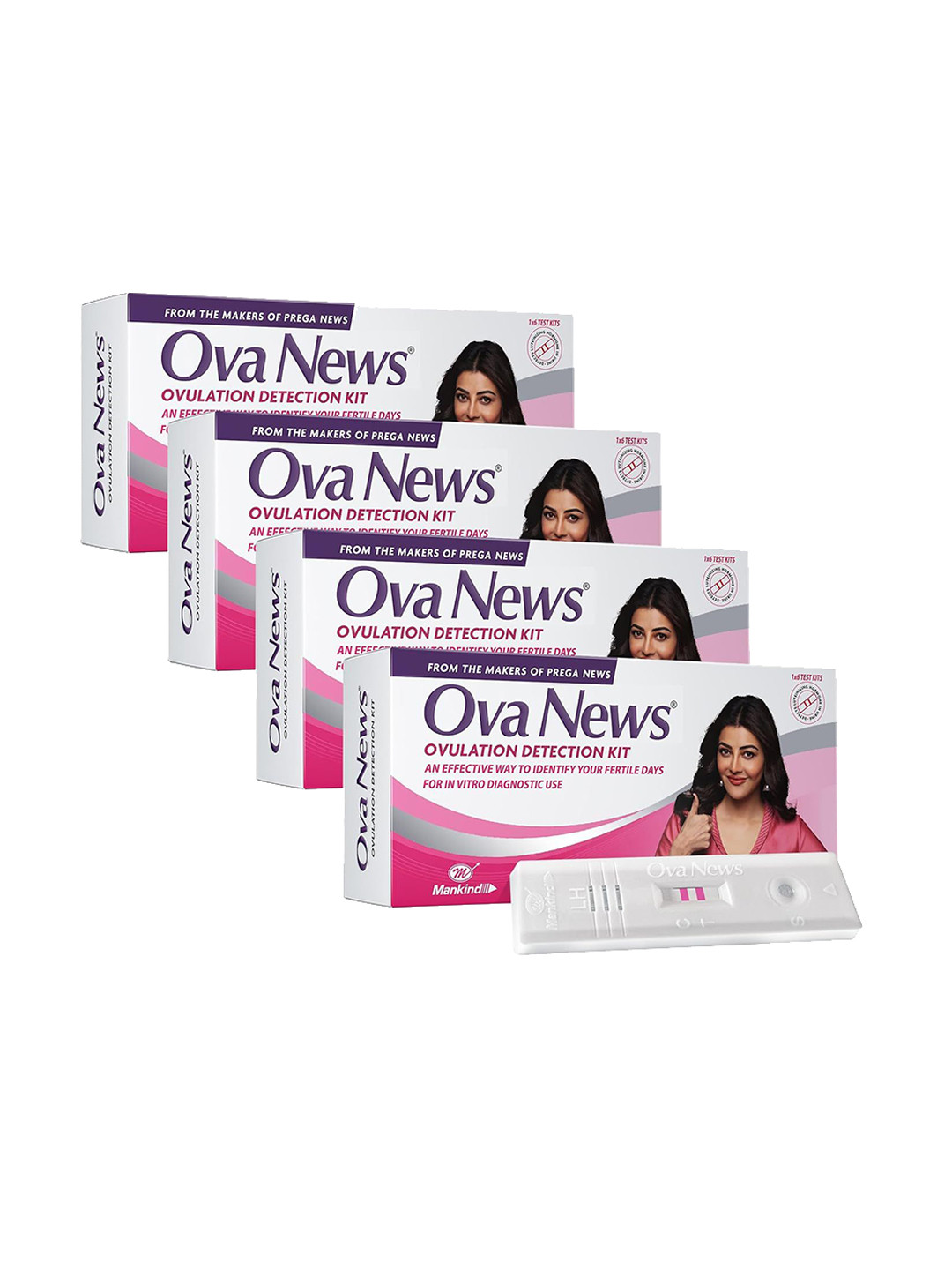 Ova News Set Of 4 Home Pregnancy Test - 6 Strips Each