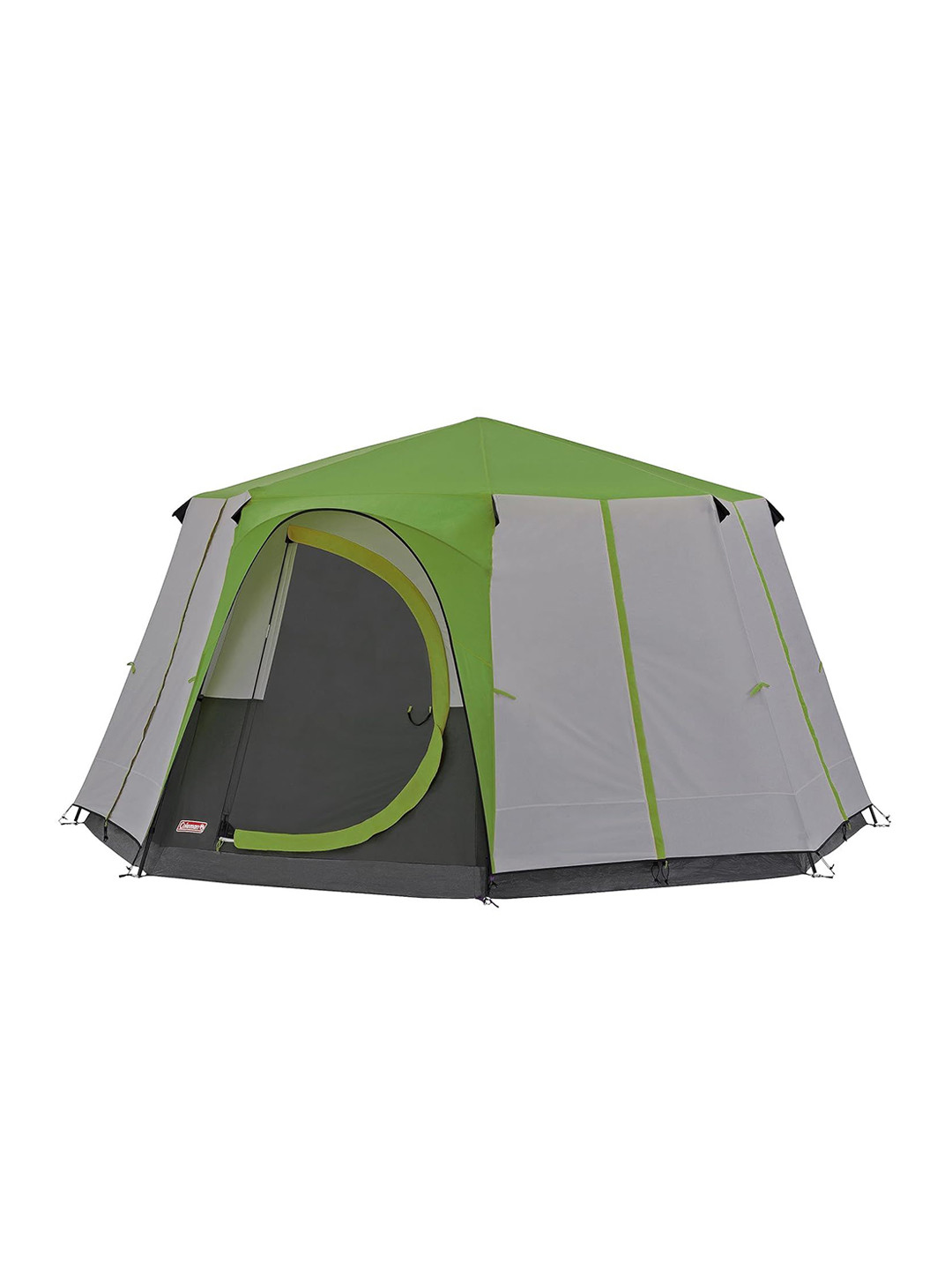 Coleman 8-Person Cortes Octagon Family Camping Tent With Wheeled Carry Bag Easy Setup