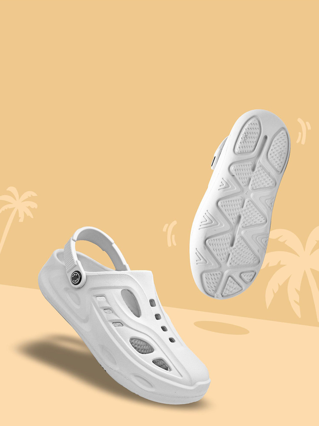 TRV Men Casual Sling Back Cut Out Clogs