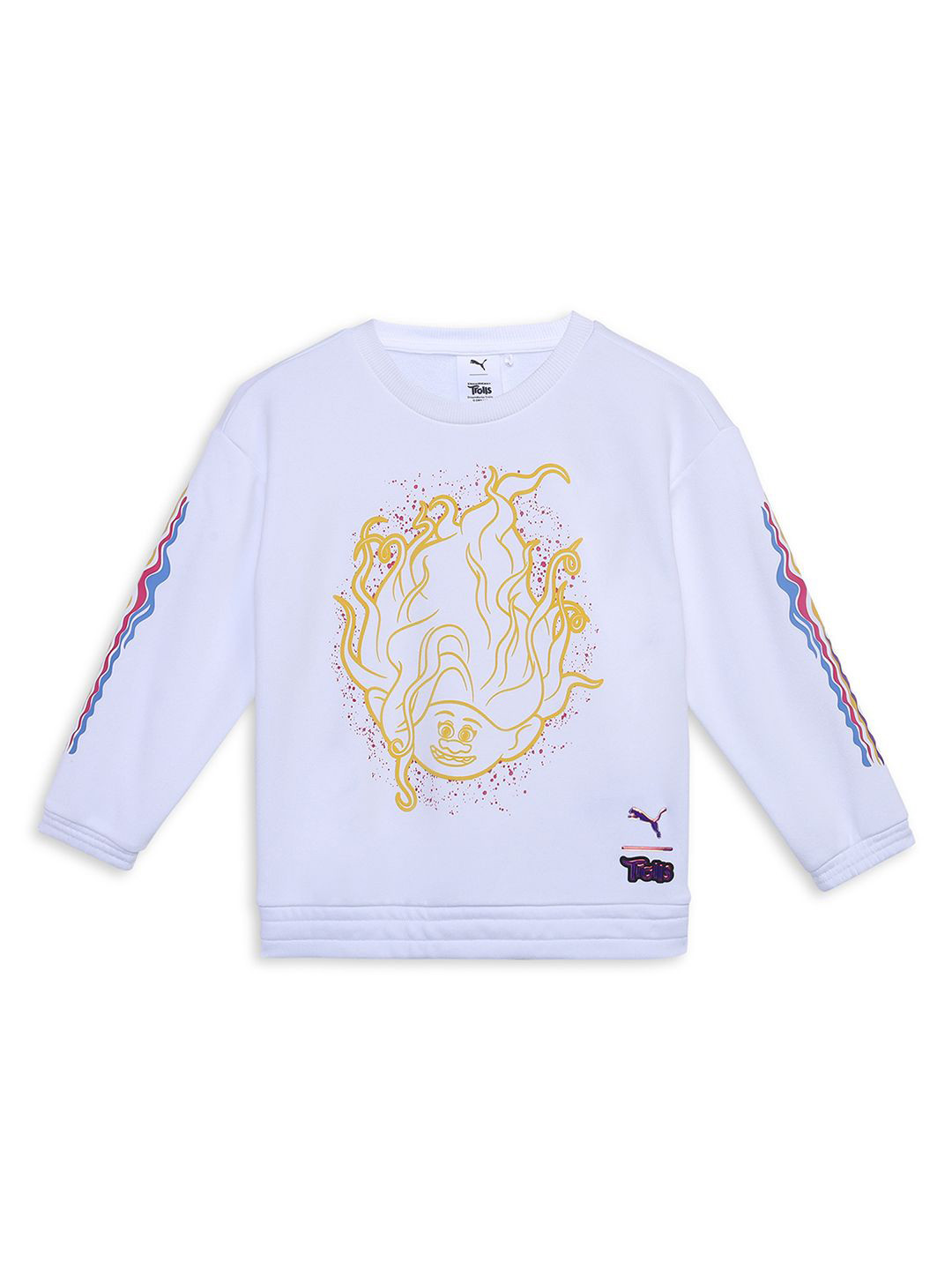 Puma x Trolls Kids Printed Round Neck Sweatshirt