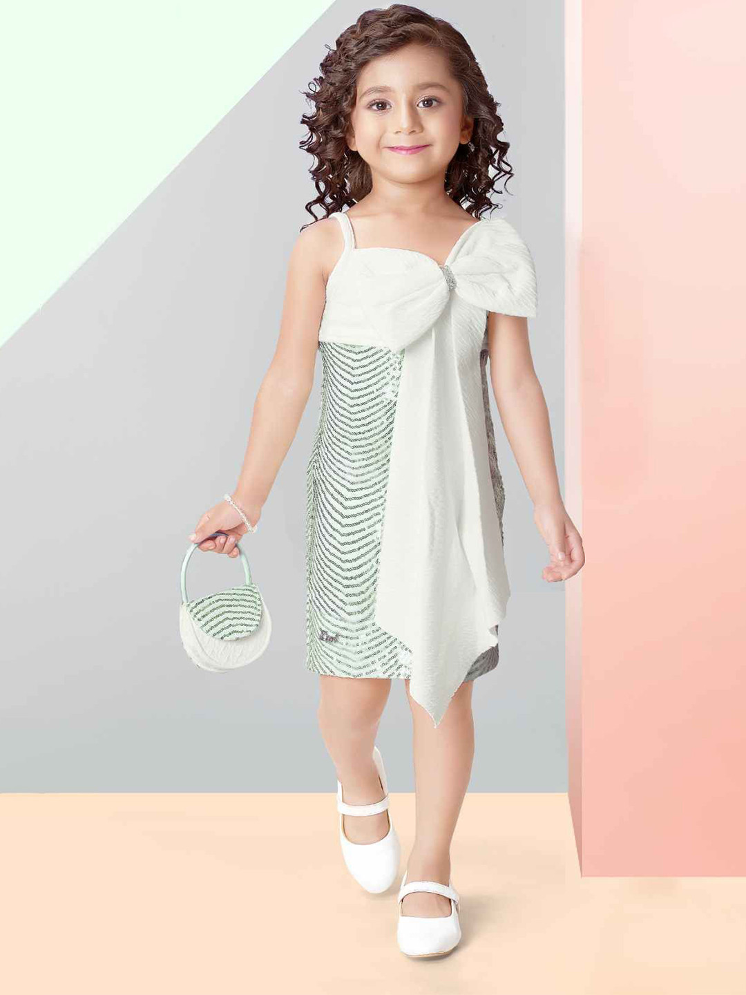 Lagorii Kids-Girls Embellished Bodycon Dress