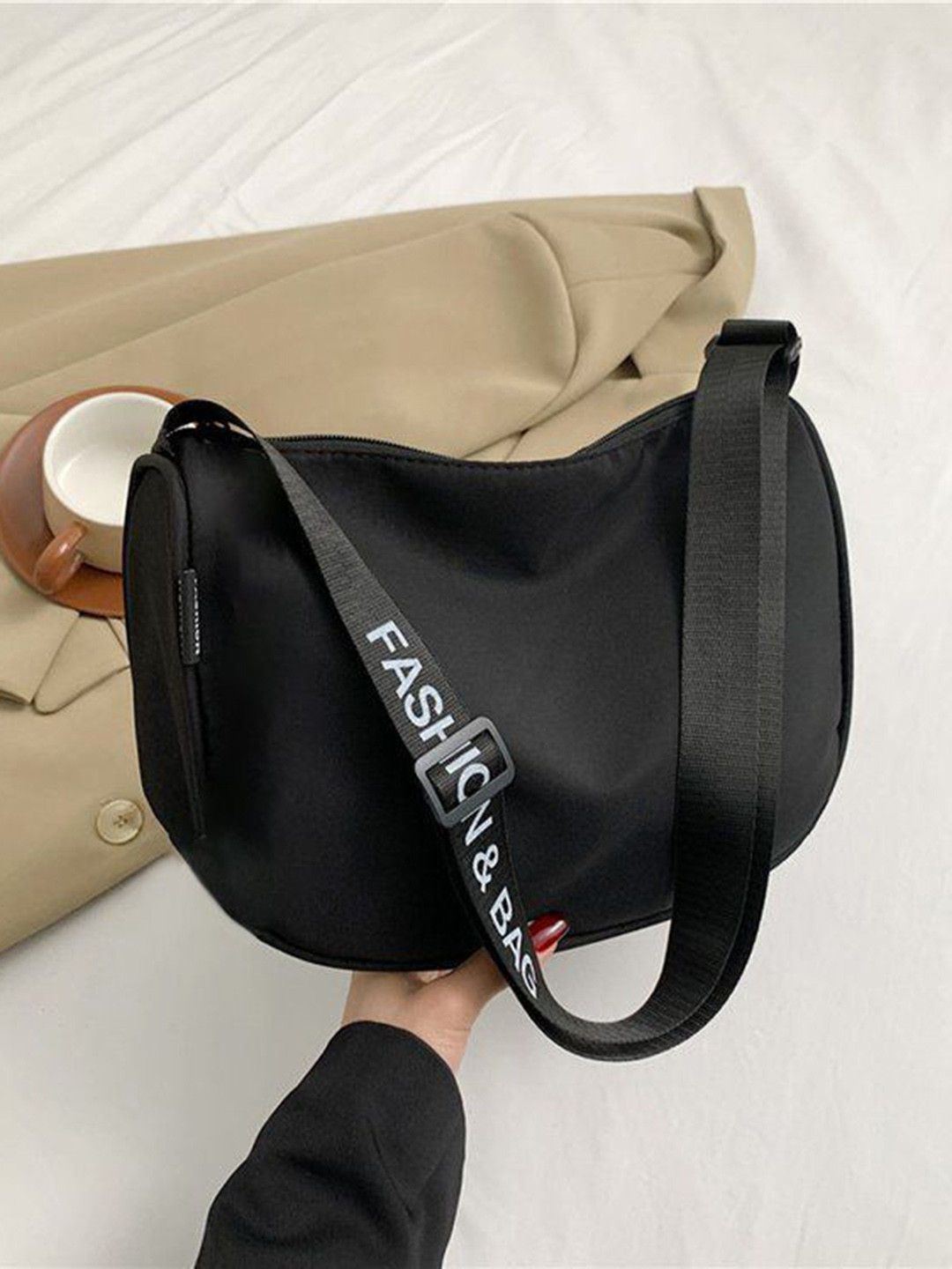 StyleCast x Revolte Half Moon Hobo Bag