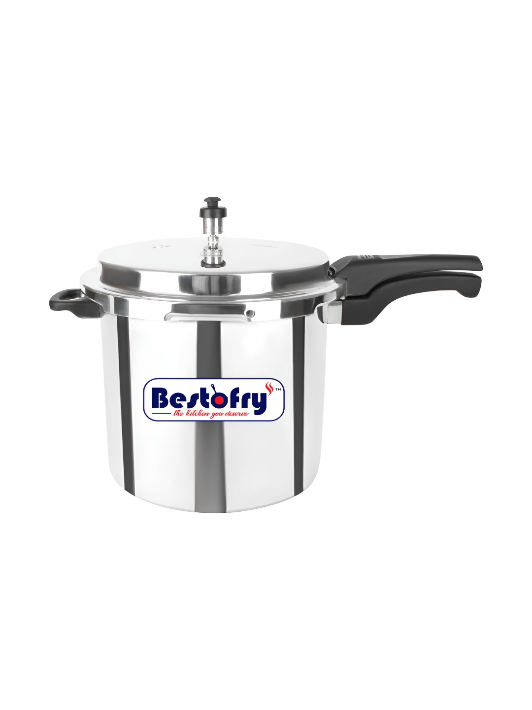 Bestofry 0 Silver Aluminium Dishwasher safe Induction Outer Lid Pressure Cooker-10 L