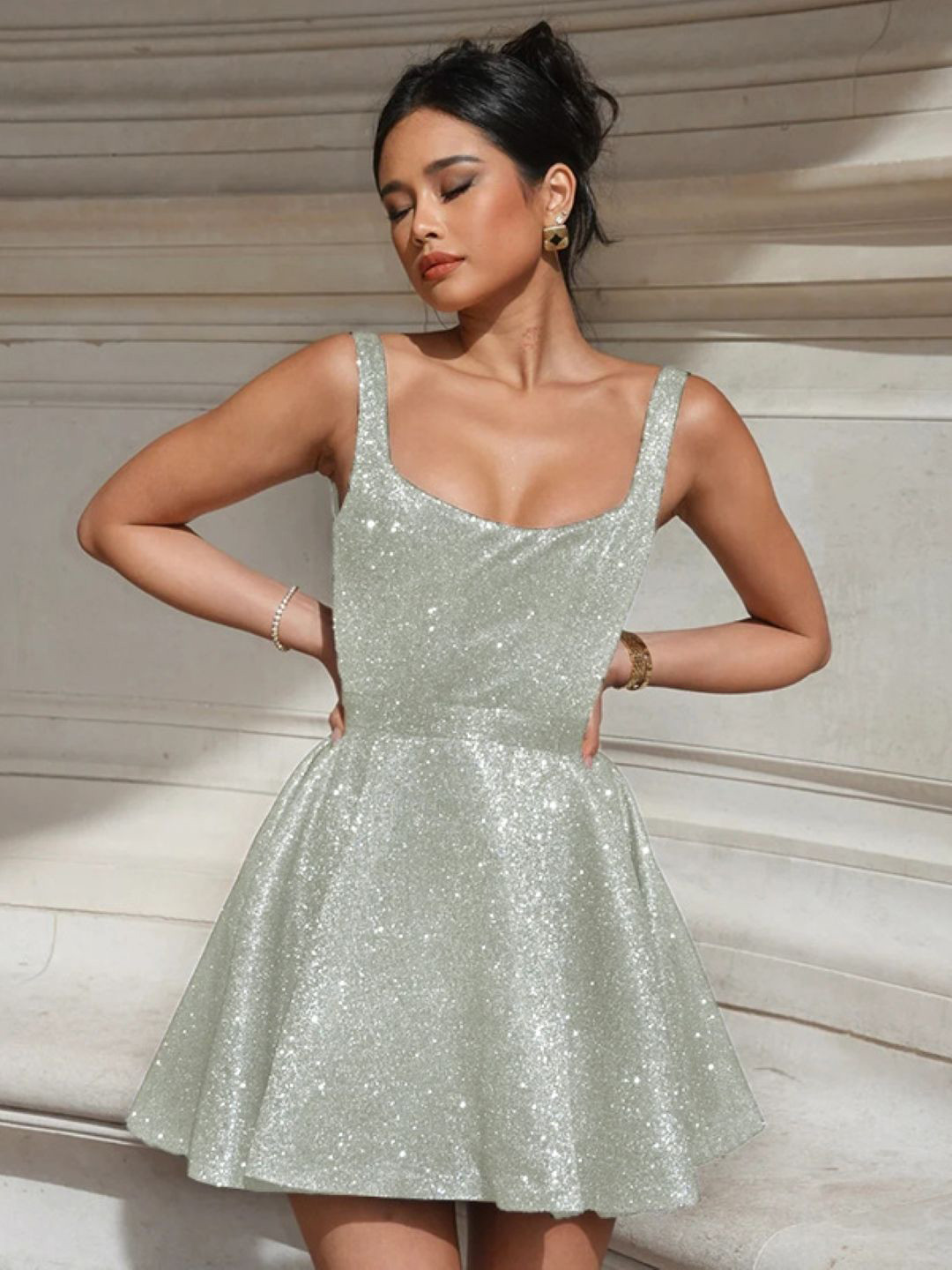 KPOP Fit and Flare Mini Dress