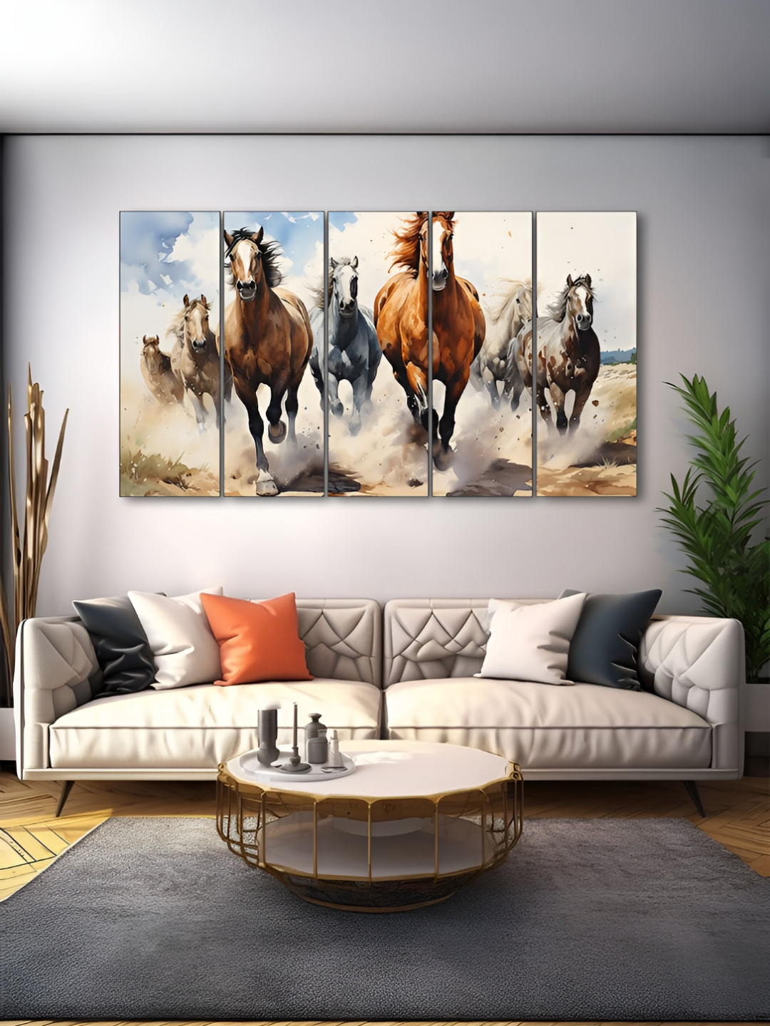 The Castle Decor White And Brown Wood Birds And Animals Wall Art