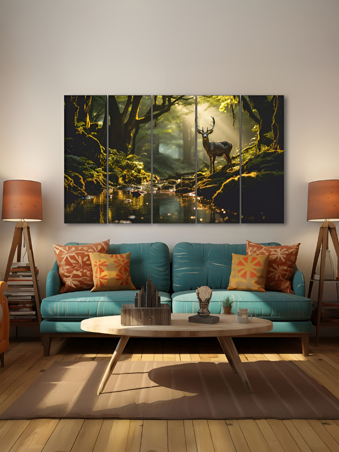 The Castle Decor Black And Green Wood Floral And Botanical Wall Art