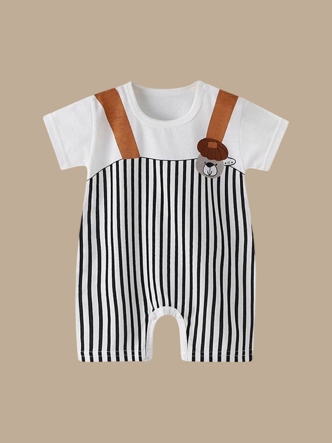 Ju Ju Jam Infants Striped Cotton Romper
