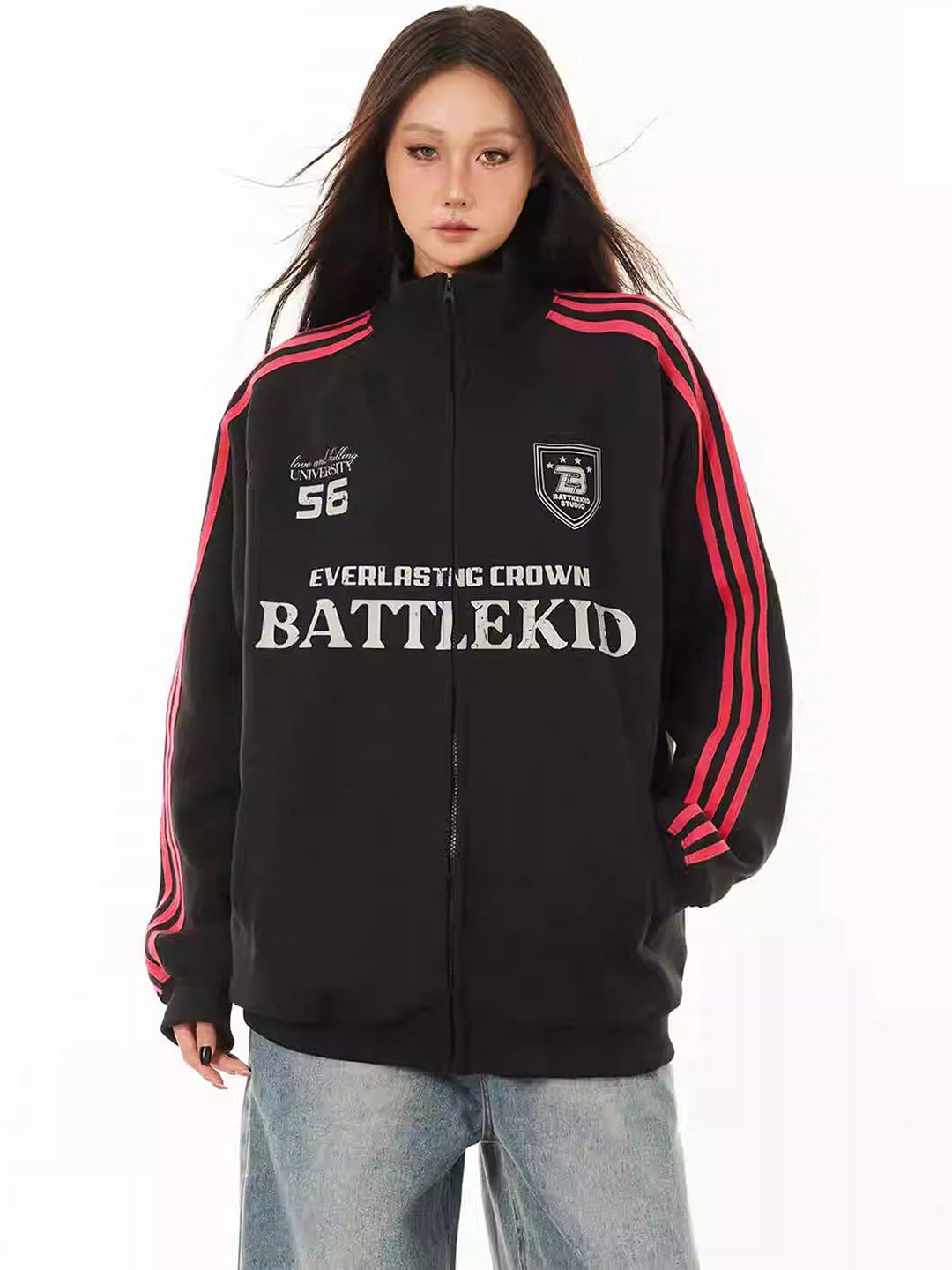 StyleCast x Revolte Women Regular Graphic Bomber Jacket