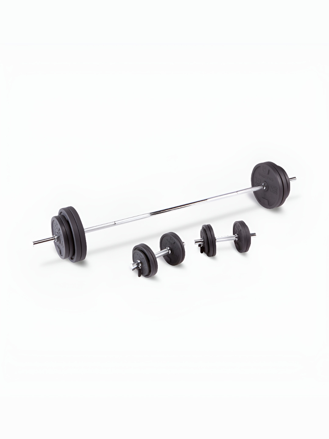 Decathlon Domyos Textured Weight Training Dumbbells & Bars Set