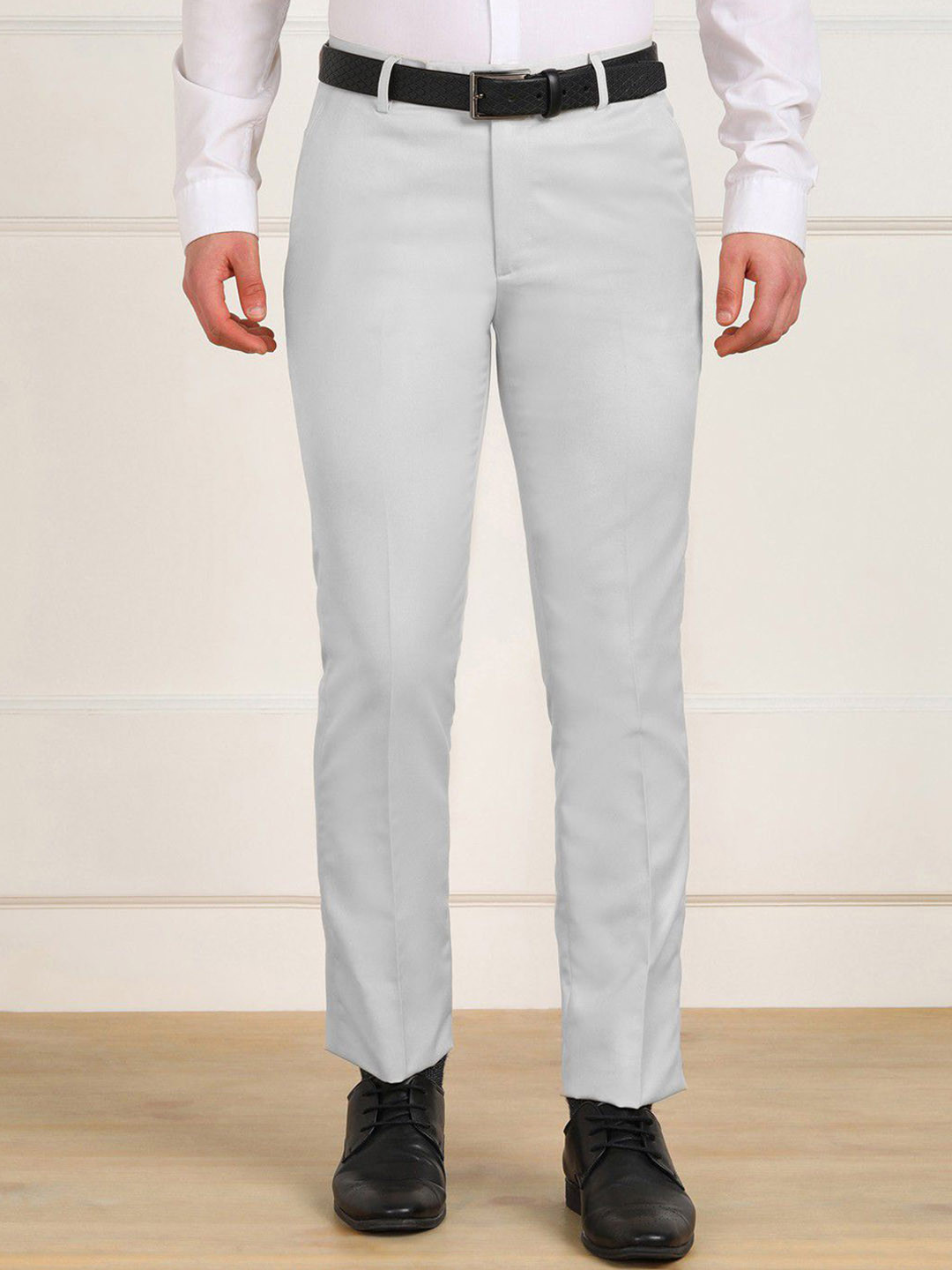 MANCREW Men Cotton Tailored Formal Trousers
