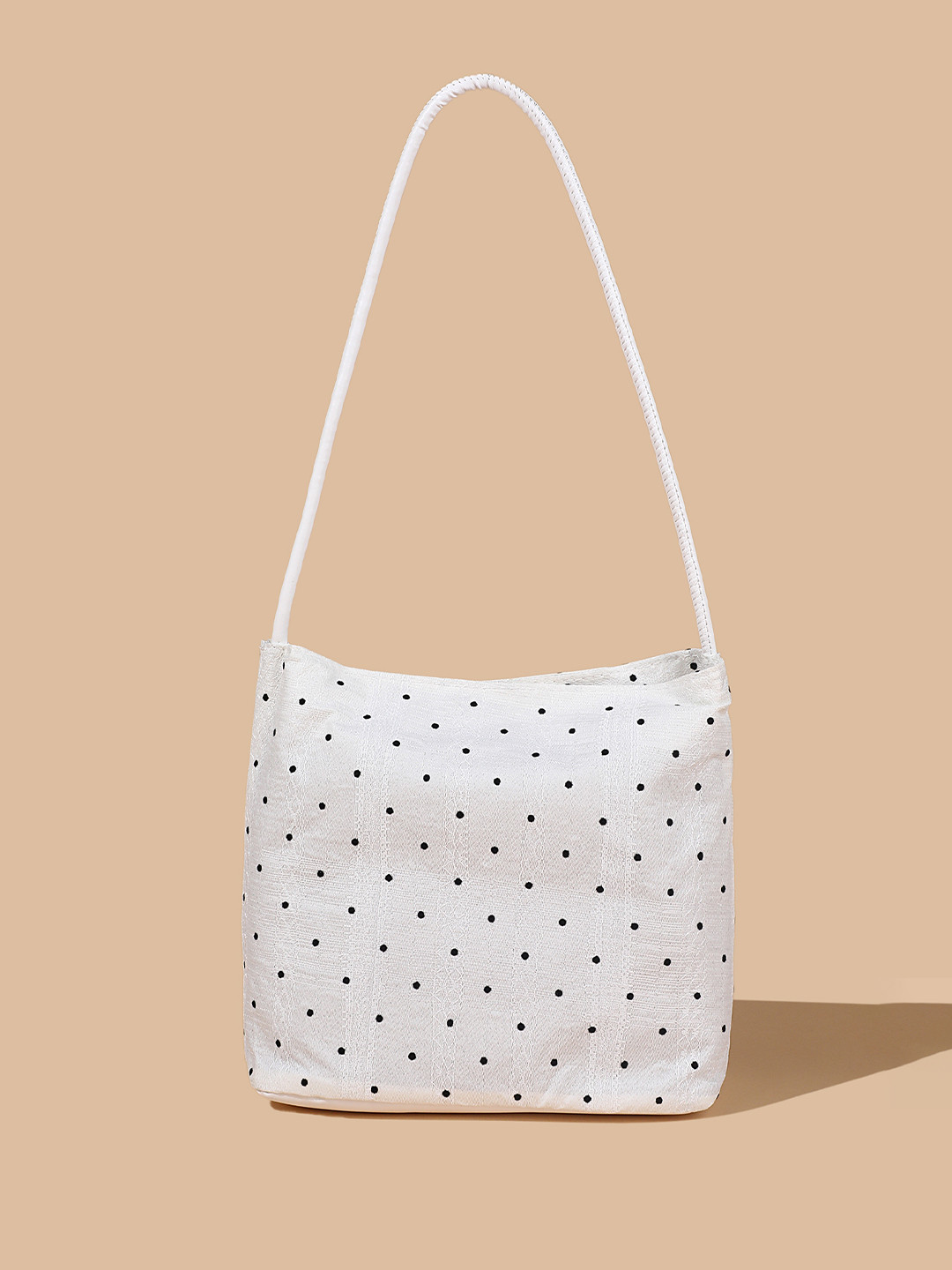 LULU & SKY Women Geometric Printed Structured Bow Detail Shoulder Bag