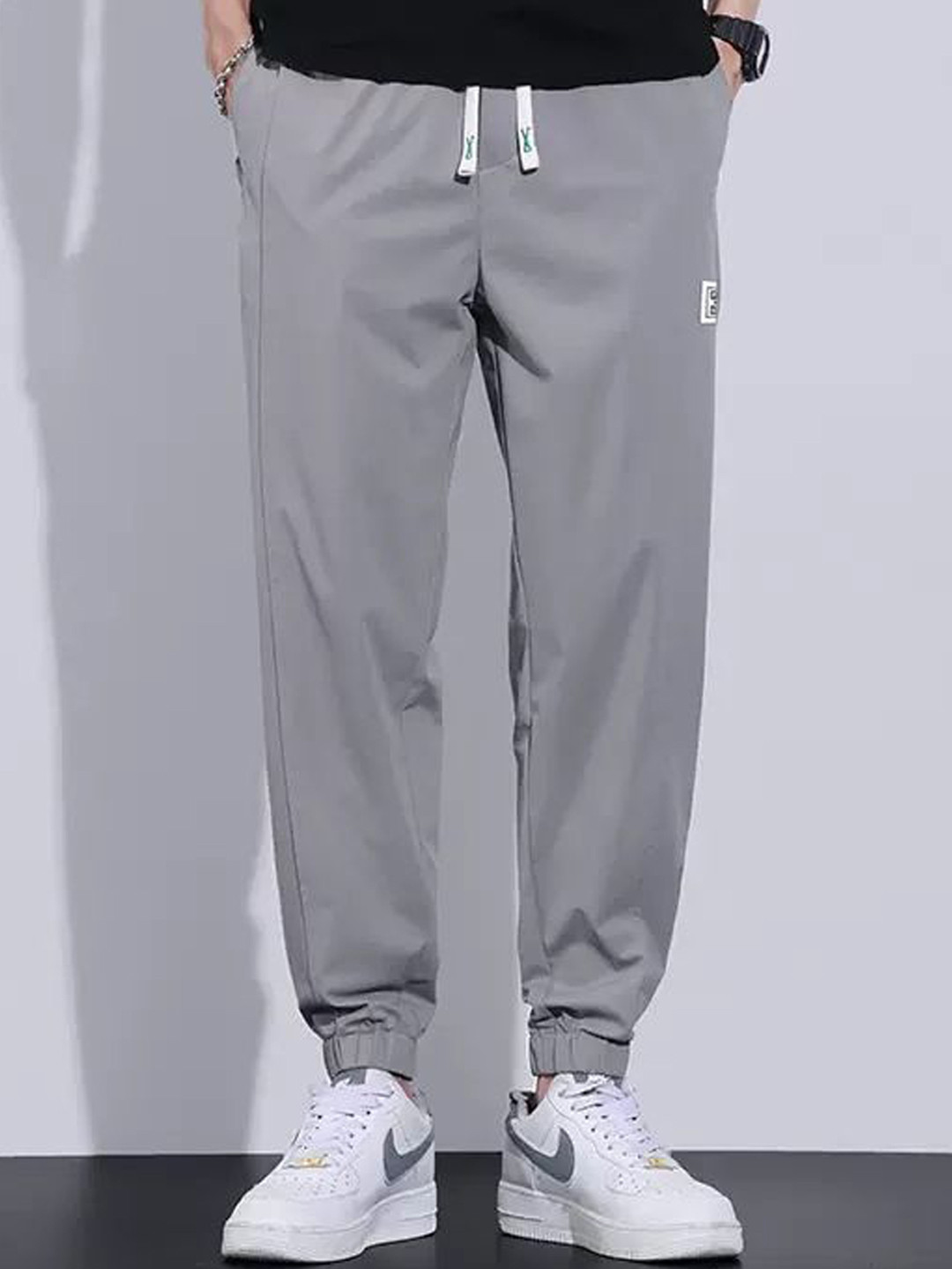 StyleCast  Men Mid Rise Joggers 3000181-Grey