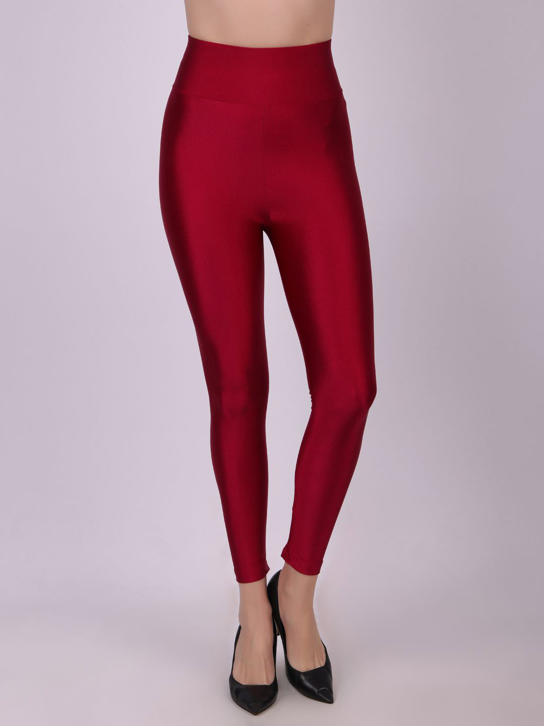 DUNBERRY LONDON Mid Rise  Ankle Length Glossy Leggings