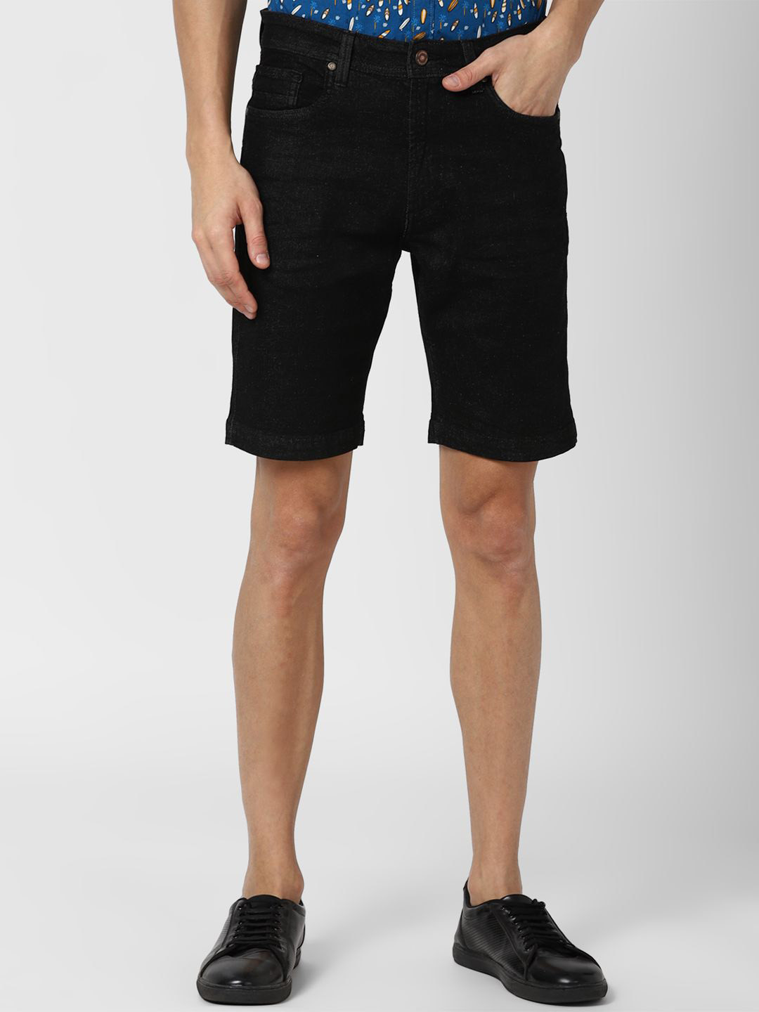 PETER ENGLAND UNIVERSITY Men Slim Fit Denim Shorts