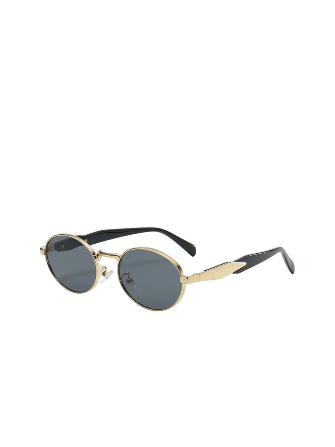 HAYDEN haiza Unisex Round Sunglasses with UV Protected Lens GOLD-NEW OVAL