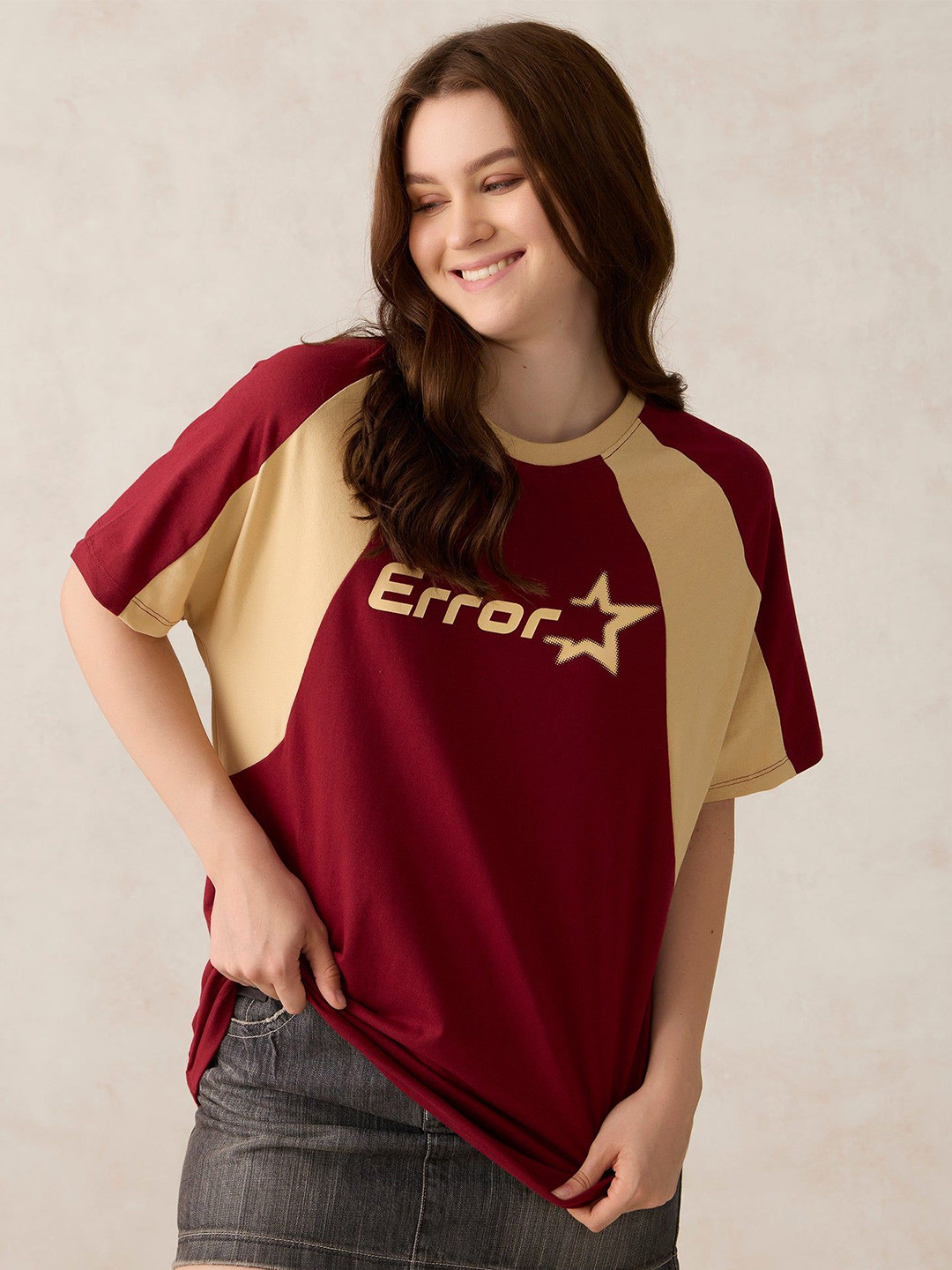 Outzidr Varsity Graphic Raglan T-Shirt