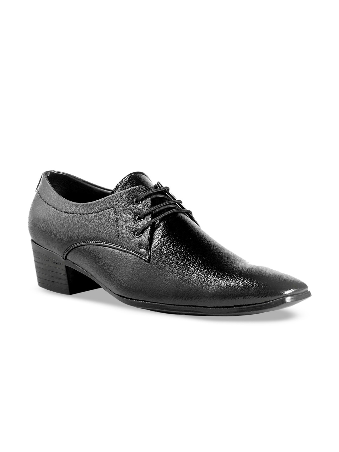 GLOBAL RICH Men Textured Formal Derbys