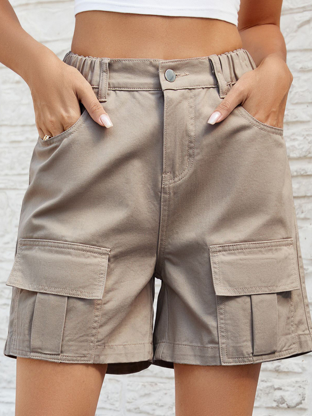 StyleCast Solid Women Cargo Shorts