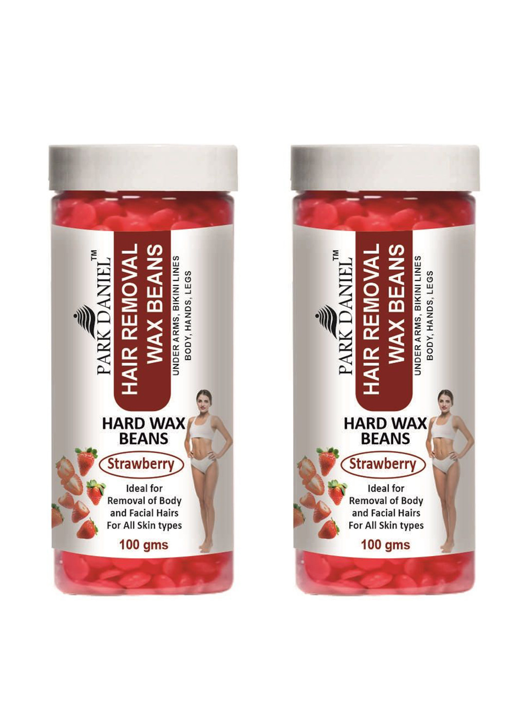 Park Daniel Set Of 2 Brazillian Pink Hard Wax Beans- 100 g Each