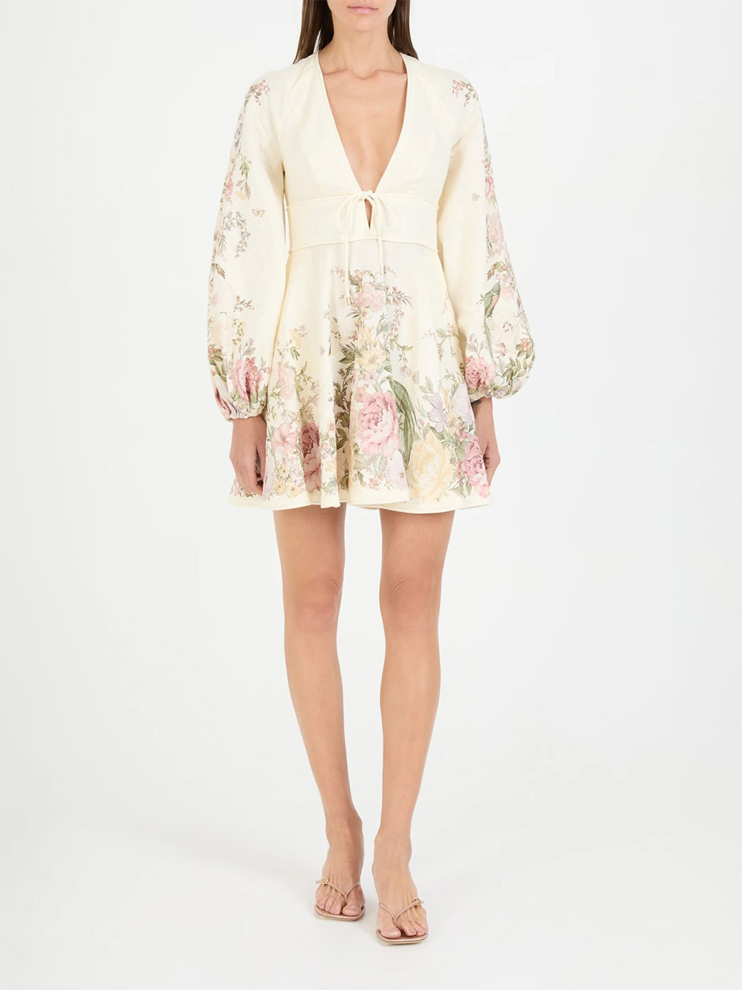 LULU & SKY Hand Wash Floral Print A-Line Dress