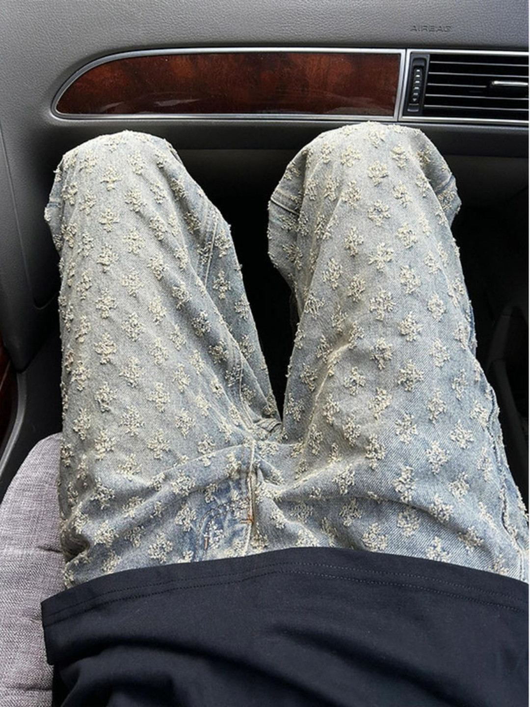 StyleCast Men Straight Fit Embroidered Jeans